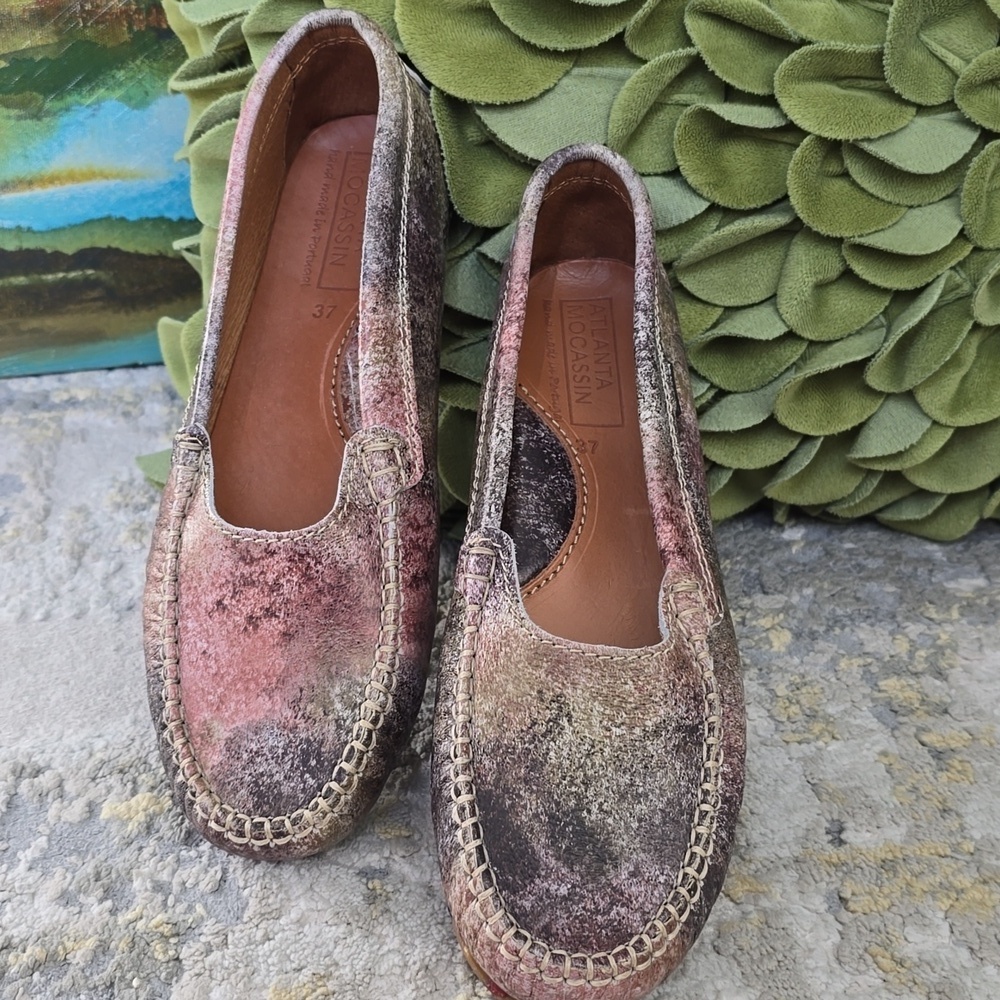 Atlanta Mocassin Women's Multicolor Loafers EU 37 US 6.5